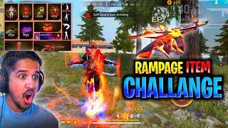 Only Rampage Items Challange  | New Legendary Rampage Bundle Challange Solo vs Squad 