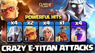 After Update! Th14 ELECTRO TITAN ATTACK Strategy  Th14 Dual Walk Electro Titan Attack coc