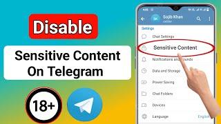 How to Disable Sensitive Content On Telegram | How to disable filtering on telegram