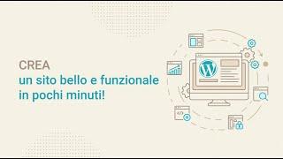 WordPress Starter - Crea siti WordPress su SiteGround in pochi click