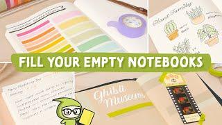  10 Creative Ways to Fill Your Empty Notebooks