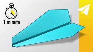 Make the EASIEST Paper Airplane in 1 Minute