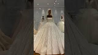 Haute Couture Wedding Dress by Amanda Novias 2021 beading and crystal Say yes to the dress