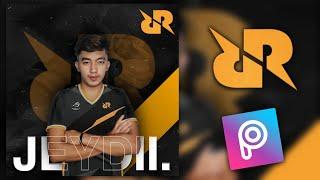 RRQ Hoshi Poster, Editing Tutorial | PicsArt | RRQ Hoshi profile, ML player profile