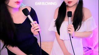 ASMR  Warm & Cozy ear blowing ,  this video will make you fall asleep (No Talking)