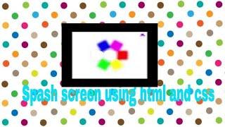 Splash+screen+animation+html+css+animation || online tutor