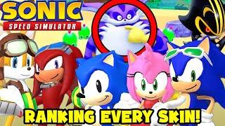 RANKING EVERY SKIN & NEW BIG THE CAT UPDATE SCREENSHOTS! (Sonic Speed Simulator)