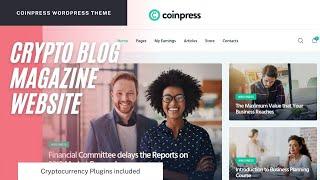 Cryptocurrency ICO Magazine & Blog Website | Coinpress WordPress Theme | Bitcoin Blog Theme