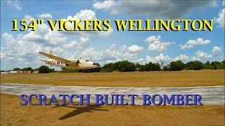 154" Scratch Built Vickers Wellington Flown By Wes Miller At The Frank Tiano Fly-In Imperial RC Club