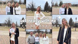 get ready with me for graduation!