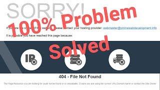 How to fix cpanel cgi sys redirect 404 File not found|sorry contact your service provider