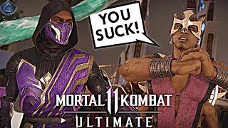 Mortal Kombat 11 Online - RAIN DESTROYS TRASH TALKING SPAMMER!