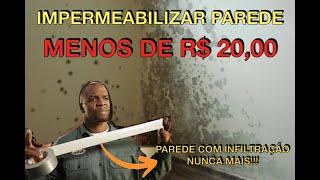 Mofo nunca mais! Como Impermeabilizar parede com menos de R$20,00 Passo a Passo - Diy