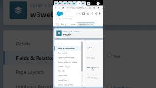 How to create a long text area field in Salesforce | tech w3web | #ytshorts #ytshorts #salesforce