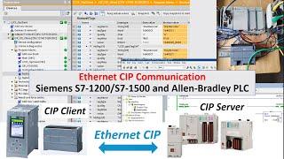 COM22. Ethernet CIP - Siemens S7-1200/S7-1500 (Client) and Allen-Bradley CompactLogix (Server)