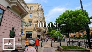 Tbilisi city center  Walking tour, summer 2023 | 4K HDR