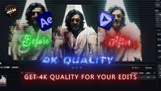 4K QUALITY tutorial | After Effects + Topaz Video Enhance ||