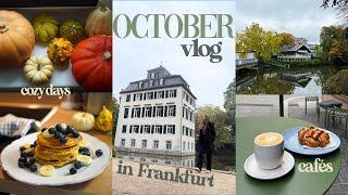 October vlog • cozy fall days in Frankfurt  coffee shops, parks and making pumpkin spice pancakes