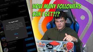 FOLLOWING PEOPLE UNTIL I GET ACTION BLOCKED!|Instagram Experiment