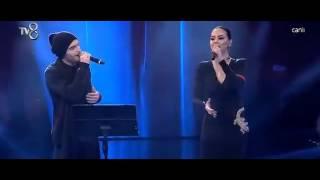 O Ses Türkiye Elnur Hüseynov Ebru Gündeş yarı final şarkısı - Ay Qız (17.02.2015)