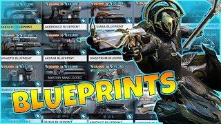 Warframe - NEW Players HOW TO BUY and FARM BLUEPRINTS (NEW FRAMES & WEAPONS)
