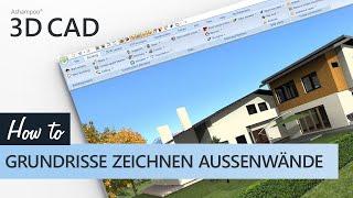 Ashampoo 3D CAD - Grundrisse zeichnen für Außenwände