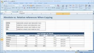 How to use Absolute and Relative references in Excel 2007 (Excel 07-024)
