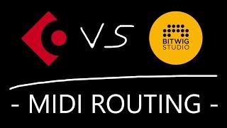 Cubase VS Bitwig - MIDI Routing