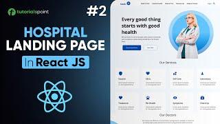 Navbar Component - Hospital Landing Page Part 2