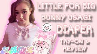 Bunny Usagi Diaper Try-on & Review (ABDL)