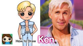 How to Draw Ken from Barbie | Ryan Gosling