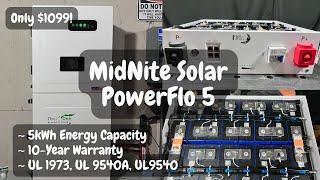 First Look: MidNite Solar PowerFlo 5 – 5kWh Server Rack Battery!