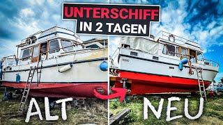 In 2 TAGEN komplettes UNTERWASSERSCHIFF neu MACHEN - Stahlboot Refit EP.14 | Projekt Beluga