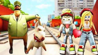 BEKÇİ PEŞİMİZDE BİZ KAÇIYORUZ Subway Surfers Roblox Oyunu