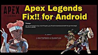 How to fix you are not licensed to play Apex mobile | Apex mobile not licensed to play