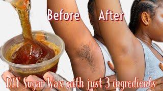 I tried sugar waxing for the first time | Homemade Sugar Wax