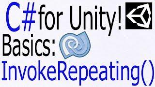 Unity C# Tutorial - Basics: InvokeRepeating() - Repeat to call a function with a delay