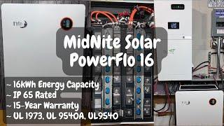 First Look: MidNite Solar PowerFlo 16 – 16kWh Wall Mount Battery!