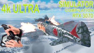 War Thunder Simulator Air Battles 4k Joystick Sim RTX3070 No Commentary Gameplay Compilation