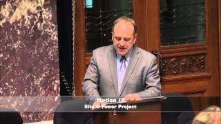 Andrew Weaver MLA Debating the Site C Dam project