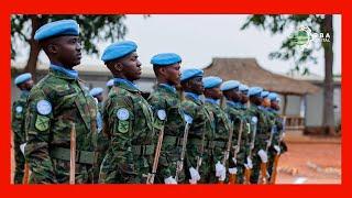 The Chief of Staff of the RDF visited RDF peacekeeping soldiers in the Central African Republic