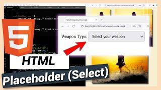 How to Add Placeholder for Select | HTML and CSS Tutorial