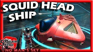 No Man's Sky Squid Head Ship Exotic S-Class Ricey's Star ship Emporium Gave Me This Ship NMS