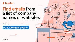 How to Find a list of Emails using Hunter.io 's Bulk Domain Search | 2024