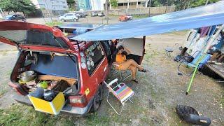 VIVENDO no CARRO em um ESTACIONAMENTO