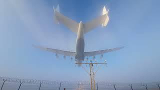 9.01.2022 Antonov An-225 Mriya landing in the fog at Rzeszow Airport