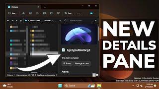 How to Enable New Details Pane in File Explorer with Dark Mode and New Features in Windows 11 25281