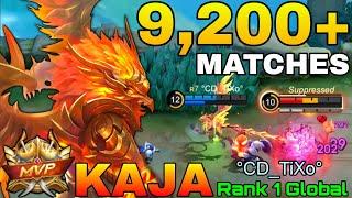 9,200+ Matches Kaja Perfect Gameplay - Top 1 Global Kaja by °CD_TiXo° - Mobile Legends