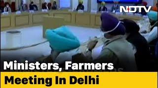 Farmers Meet Ministers For Talks To Resolve Massive Protests