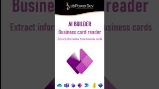 AI Builder | Business Card Reader | Extract Information From Business  Cards